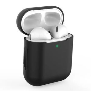 Black Airpods Protective Silicone Case Cover
